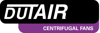 Dutair logo centrifugal fans